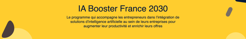 Programme IA Booster France 2030 BPI France